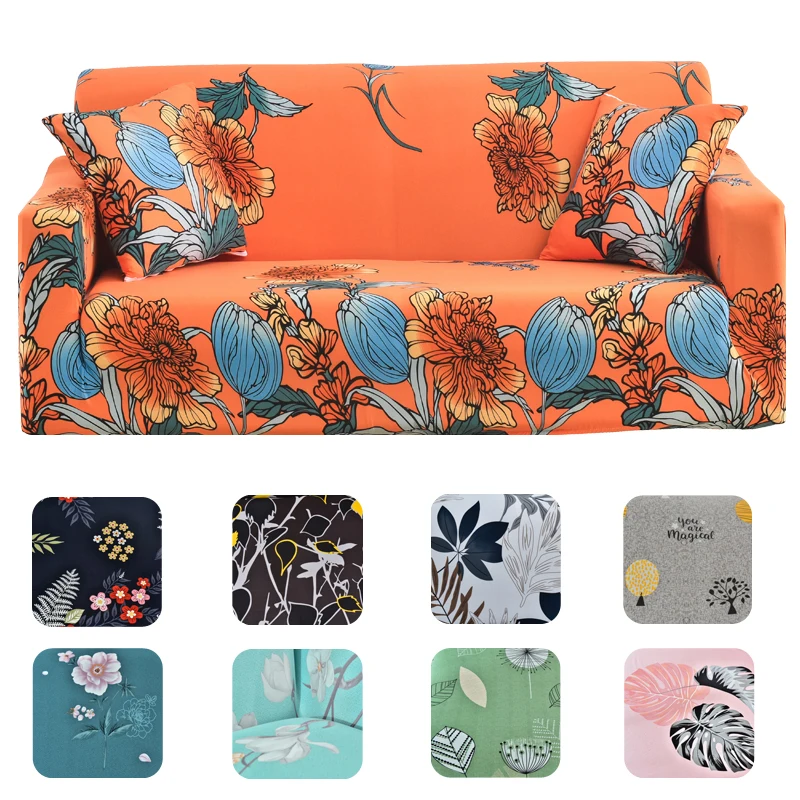 

15 Style Floral Leaf Tree Pattern Sofa Cover Stretch Elastic Universal Furniture Protector Couch Covers Sofa Slipcovers