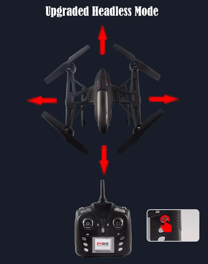 JXD509G Радиоуправляемый квадрокоптер Дрон 5,8G FPV один ключ-возврат Радиоуправляемый вертолет с HD камерой МП монитор RTF большой Дрон
