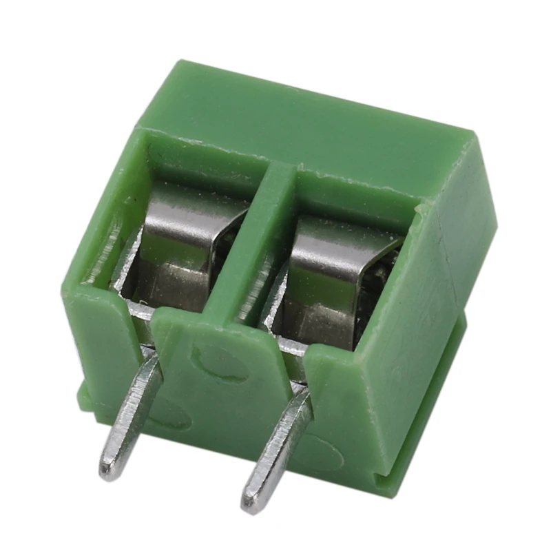20 шт. 2 полюса 5 мм Шаг монтажа печатной платы винтовой клеммный блок 8A 250 В PCB