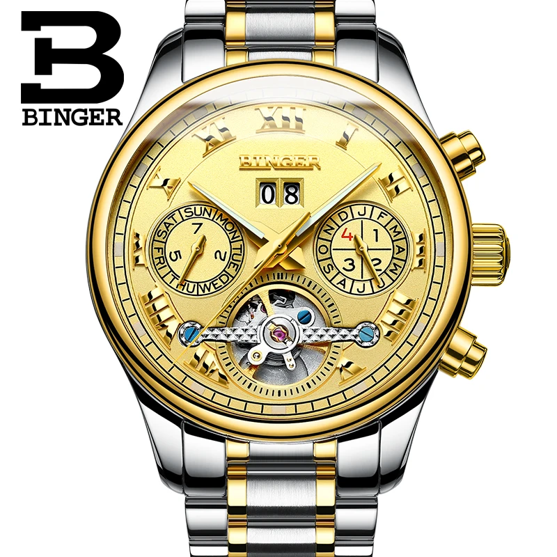 Часы скелетоны Мужские механические брендовые Роскошные водонепроницаемые в