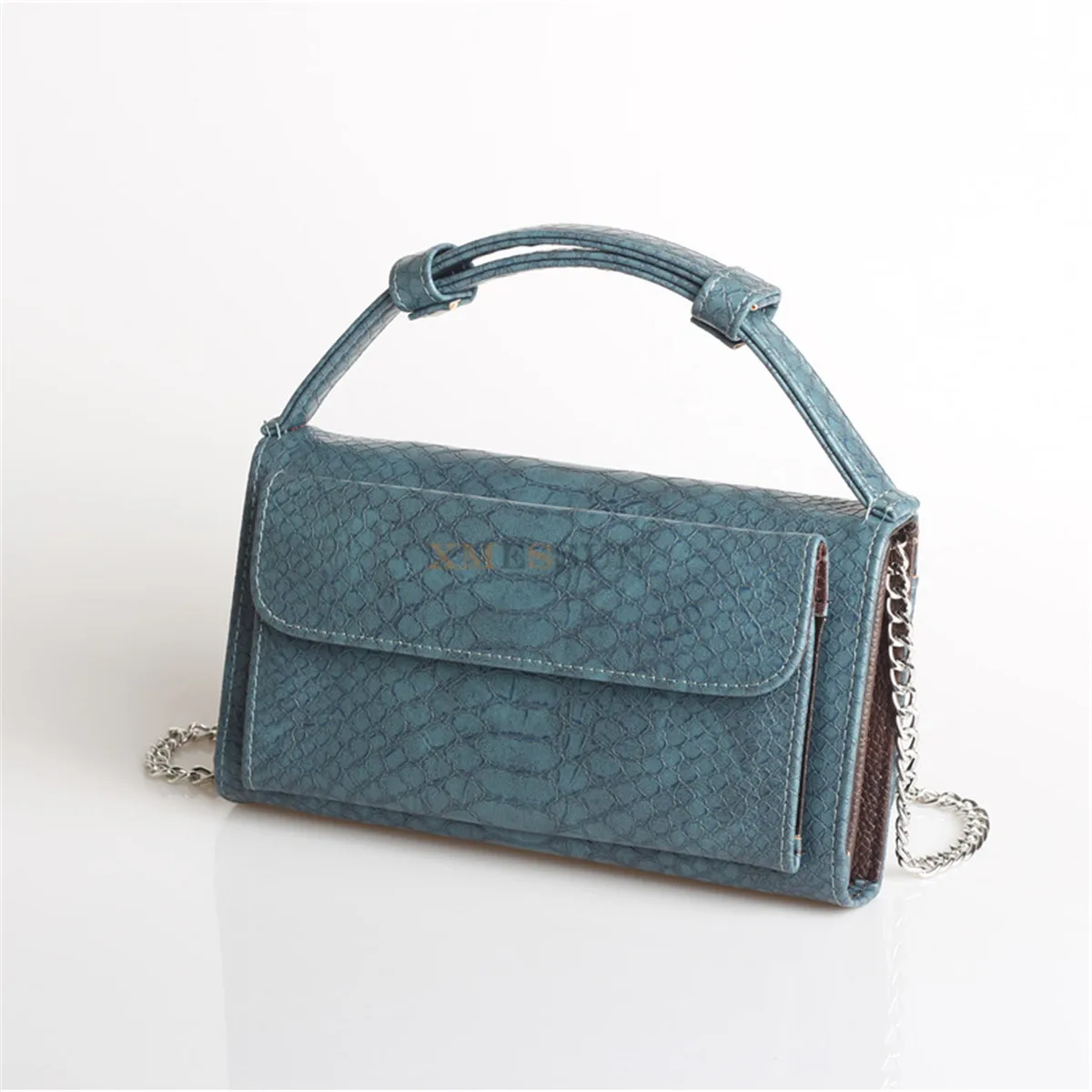 Новинка 2020 мини-клатч XMESSUN сумка через плечо из кожи питона на цепочке для