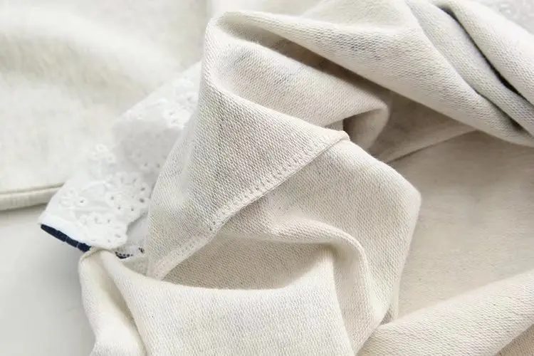 

Kawaii Cat Printed Hoodies girls Lace Patchwork Hem Autumn Outerwear Women's Funny Loose Hooded Tracksuit Sweatshirts