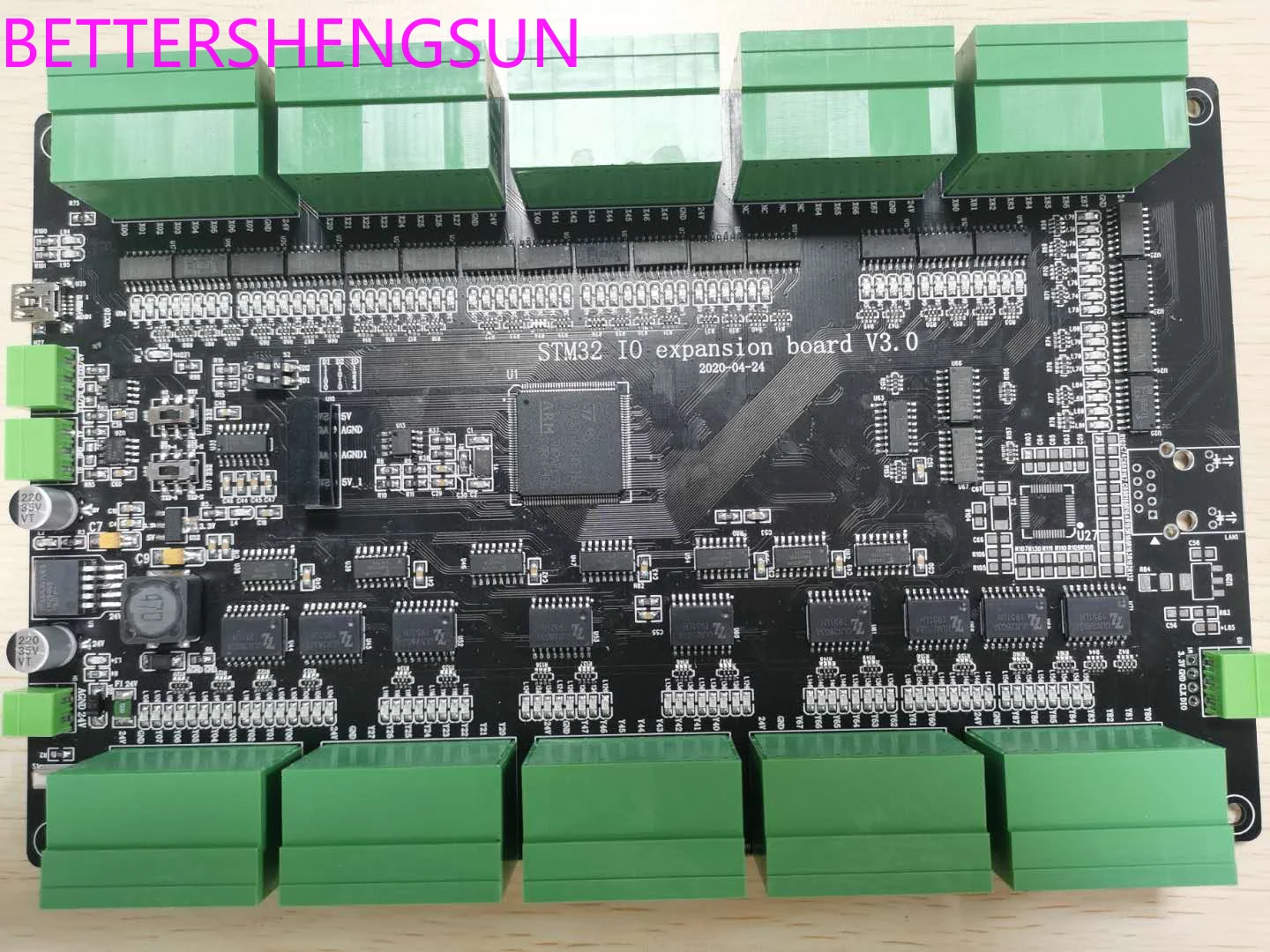 

STM32 industrial IO control board /485/232/80 input/64 output/6 motor interface/5