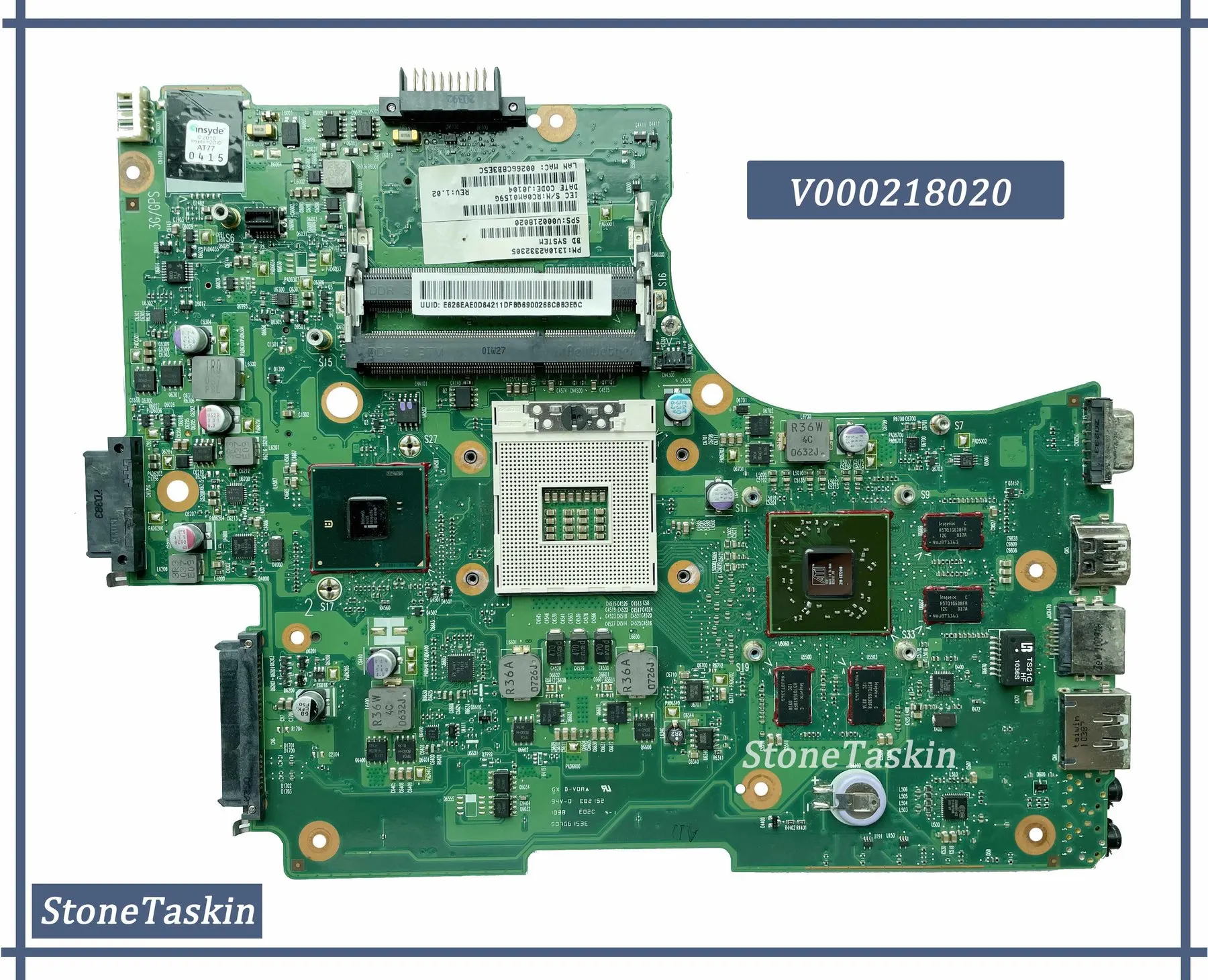 Фото Материнская плата V000218020 для ноутбука Toshiba Satellite L650 L655 6050A2332301-MB-A02 HD5650M 1 ГБ DDR3 100% Teste |
