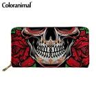 Женский кошелек-клатч из ПУ кожи, с рисунком в готическом стиле