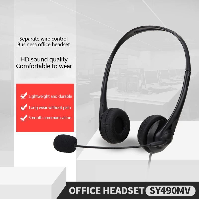 Office Headset Online Class Education And Teaching Computer Student Traffic Headset