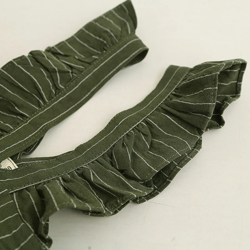 weLaken Sleeveless Solid Color Dress For Toddler Girls New Fashion Ruffles Design 2 Colors Strap Dresses Children's Clothes | Детская