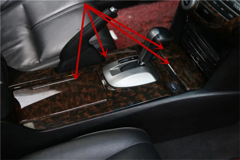 4 шт./лот декоративная крышка из АБС-углеродного волокна или деревянной зубчатой