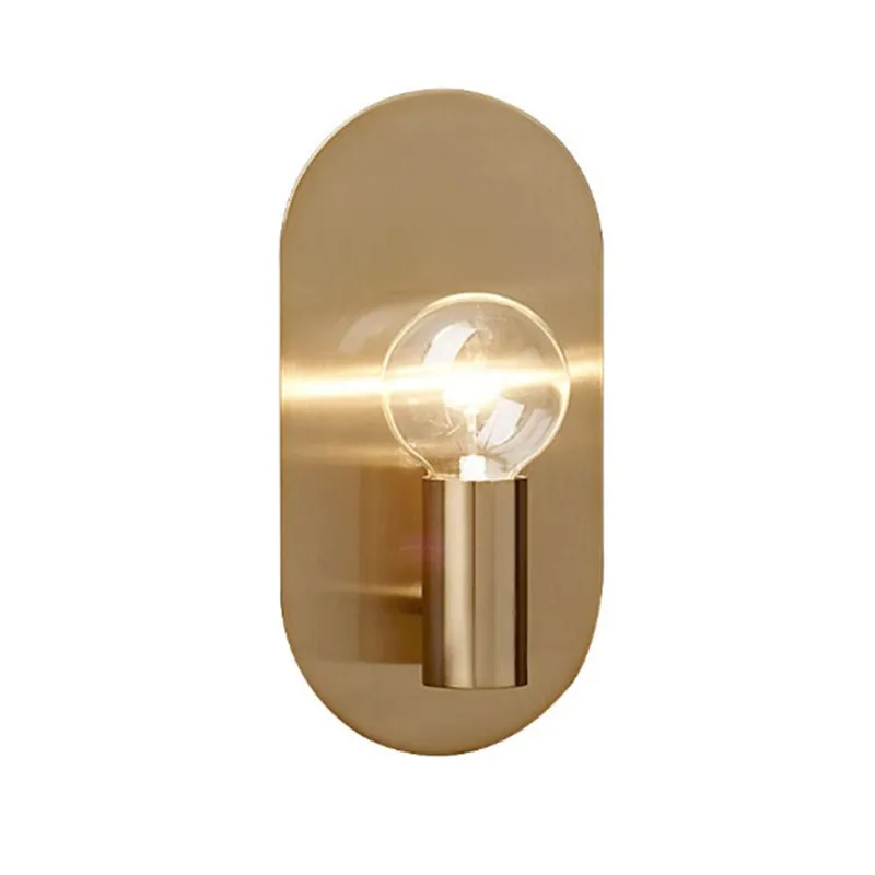 Nordic simple creative metal wind living room TV wall bedroom bedside lamp aisle entrance study | Лампы и освещение