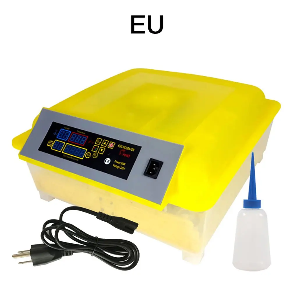 Incubator with Power Supply EW-56 Automatic Hatcher Chicken Duck Goose Bird Animal Husbandry 56Eggs | Дом и сад