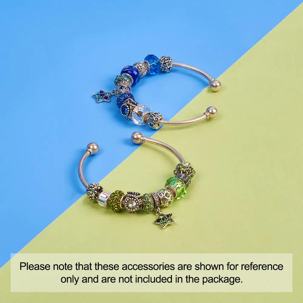 

pandahall 60pcs/box Alloy Rhinestone European Beads Large Hole Beads Mixed Shapes Mixed Color