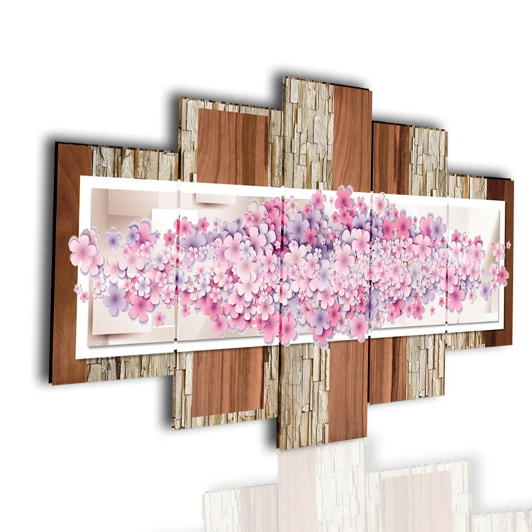 Современная Минималистичная Безрамная картина на диван с цветочным рисунком