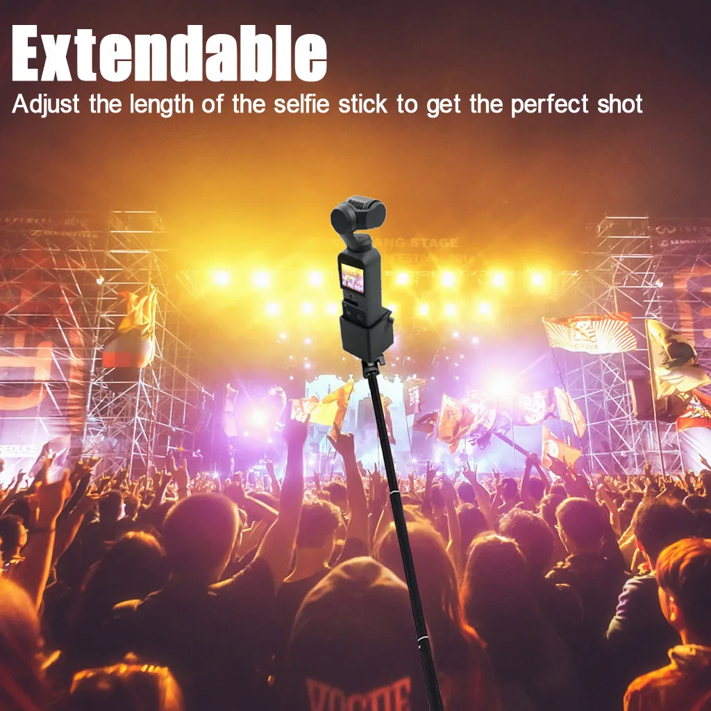 Для DJI OSMO Карманный ручной карданный удлинитель селфи палка с 1/4 винтовым