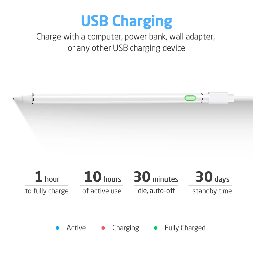 ESR Pencil Pen for Apple iPad Pro 12 9 11 Air 4 3 2021 2020 2019 2018 8th 7th Digital Stylus Rechargeable Screen Touch | Компьютеры и