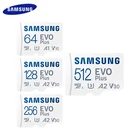 SAMSUNG карта памяти EVO Plus microSDXC, 64 ГБ, 128 ГБ, 256 ГБ, 512 ГБ