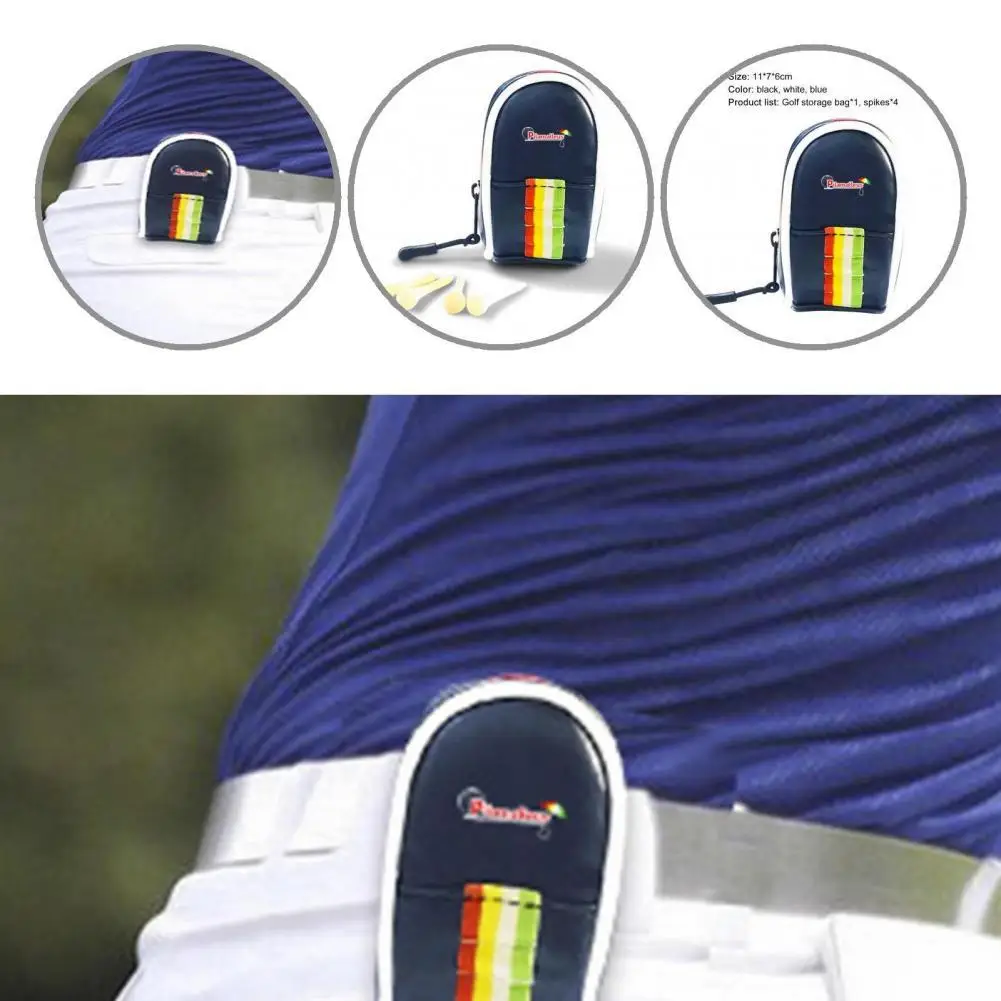

Convenient Moisture-proof Mini Zipper Golf Ball Waist Pouch for Exercise