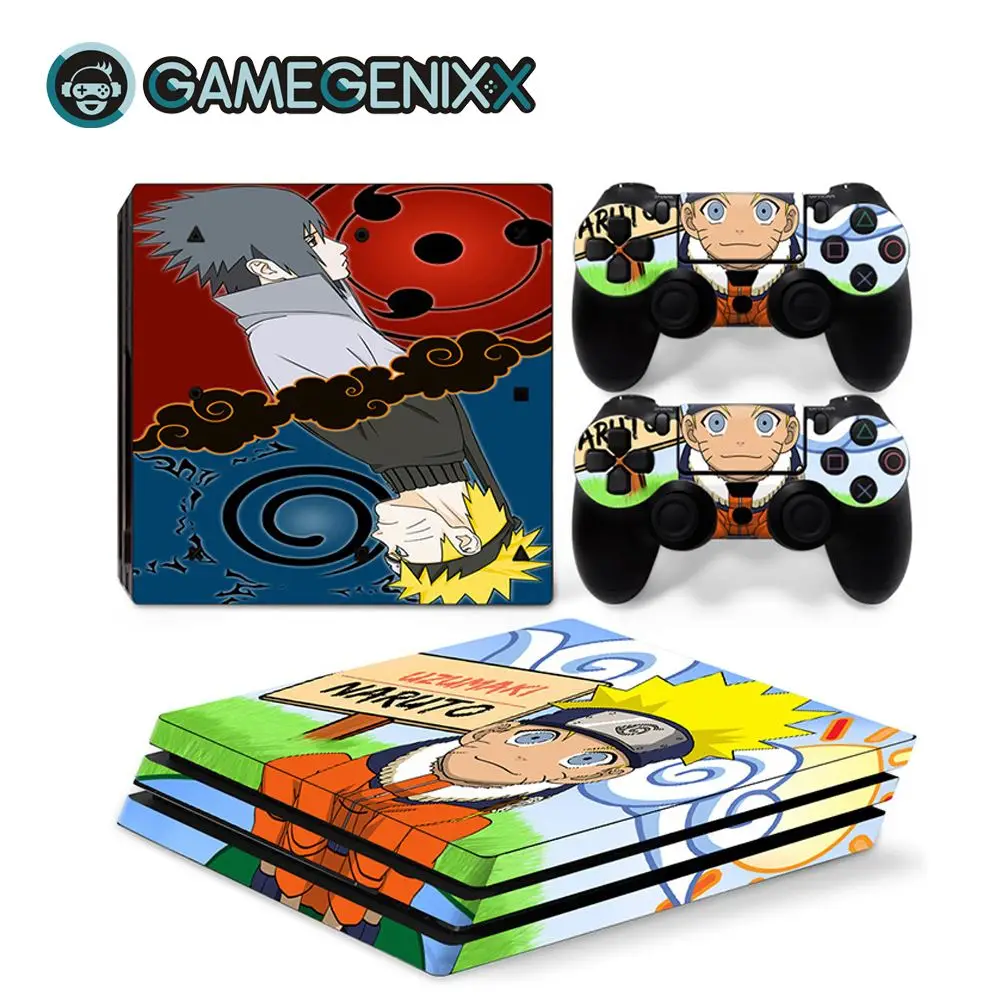 Наклейка GAMEGENIXX Skin Виниловая наклейка для консоли PS4 Pro и 2 контроллера-Super Ninja |