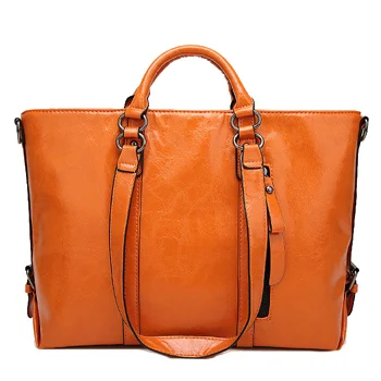 Orang Crossbody Bags Женские кожаные сумки, большая женская сумка, высокое качество, повседневные женские сумки, сумка-тоут, испанская брендовая сумка на плечо, женская большая сумка - Цвет: Orang Crossbody Bags