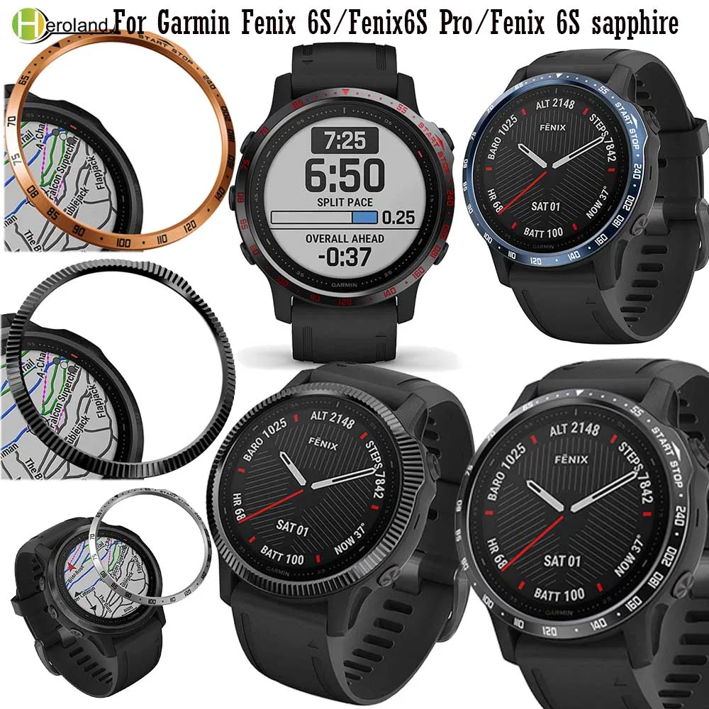 Защитный чехол для Garmin Fenix 6S / 6SPro сапфировый Смарт часы Безель кольцо Стайлинг