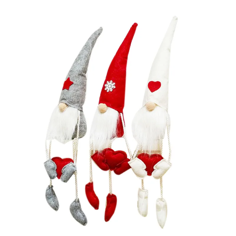 Скандинавские плюшевые карликовые украшения Рождественский подарок Санта Клаус