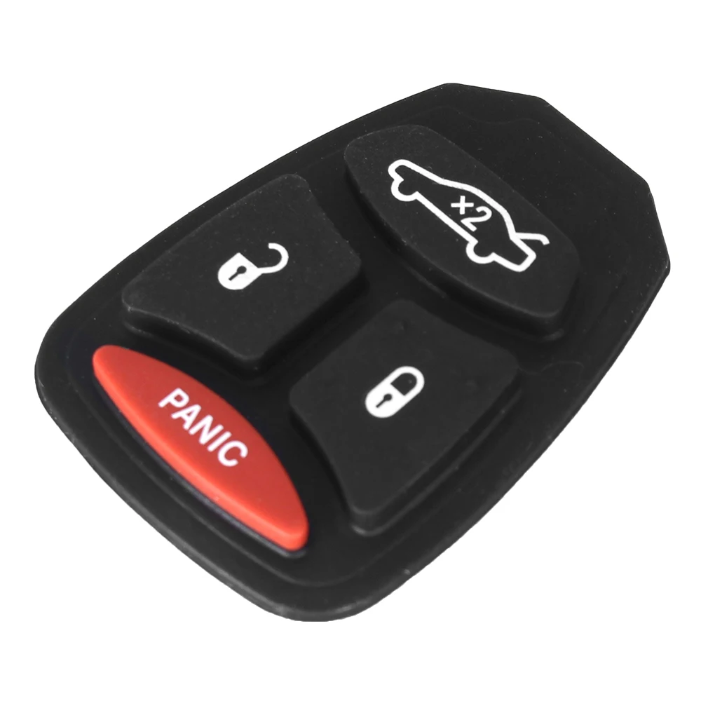 KEYYOU 10 шт./лот пульт дистанционного ключа чехол Кнопка Pad для DODGE JEEP CHRYSLER 300 Aspen