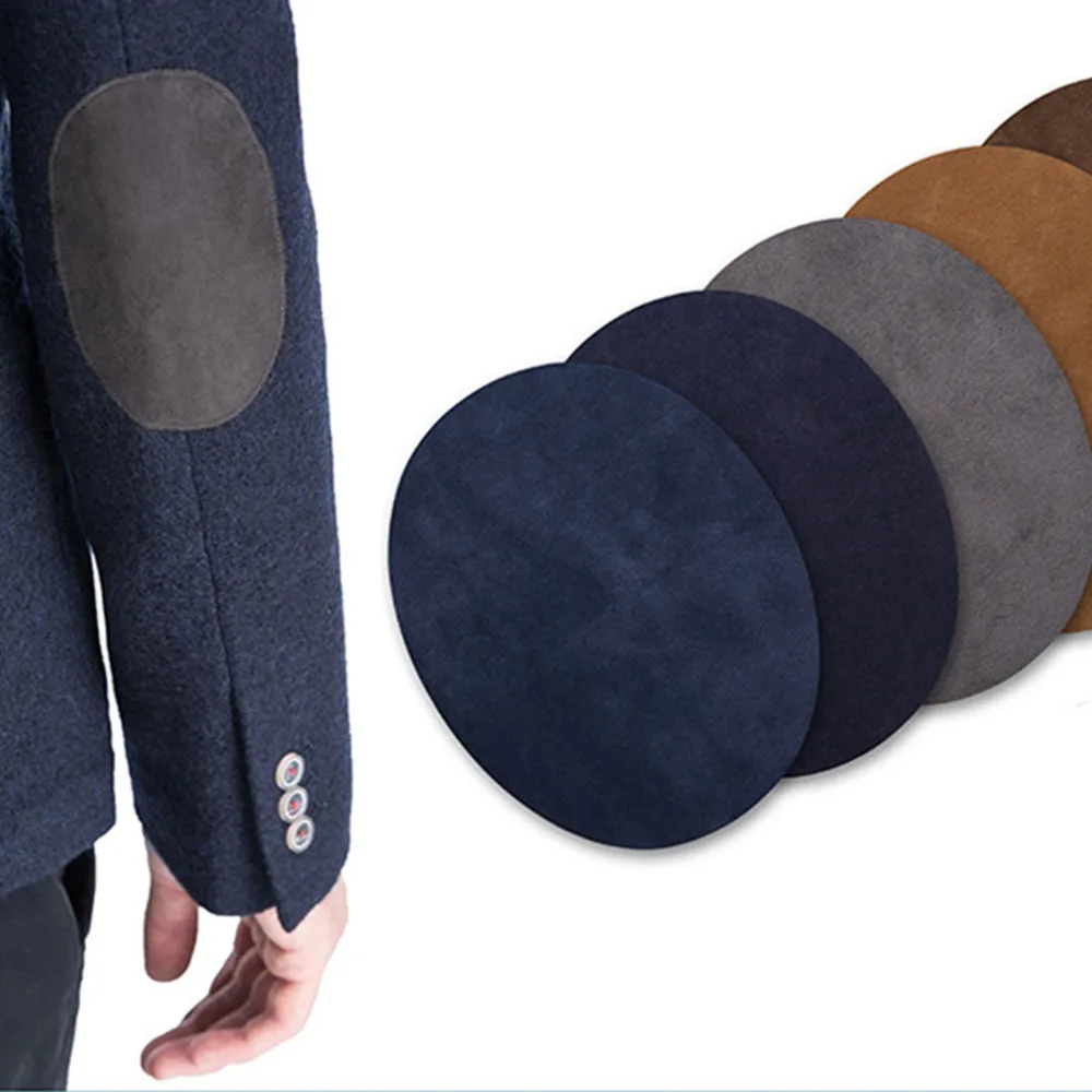

2019 New Style Suede Fabric Oval Patches Sew on Elbow Knee Patches Stickers Repair Sewing Fabric Bag Clothing Accessories
