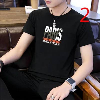 

2020 winter Long-sleeved t-shirt men's tide brand printing trend clothes men's round neck autumn base1