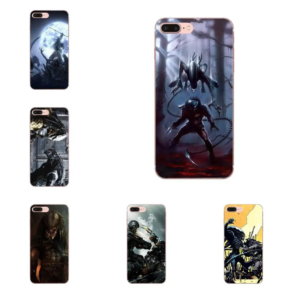 Чехол для мобильного телефона из мягкого ТПУ Alien Vs Predator Avp Hunter Apple iPhone 4 5 5C 4S SE SE2 6 6S 7