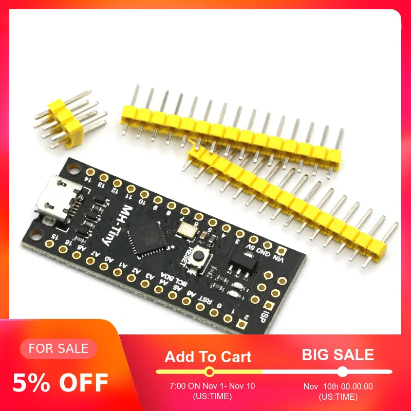 MH-Tiny ATTINY88 микро макетная плата 16 МГц/Digispark ATTINY85 обновленная/NANO V3.0 ATmega328 Расширенная совместимость для Arduino