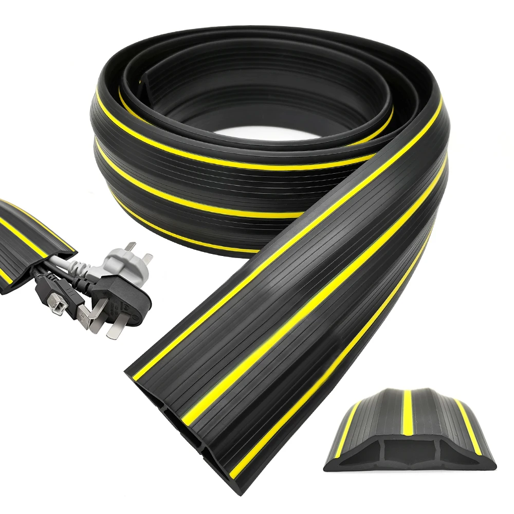 Напольная крышка шнура 4 фута/6 5 фута протектор кабеля гибкий ПВХ трубка