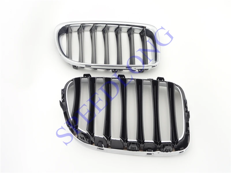 2 шт./пара Передняя верхняя бленда kindey хромированный гриль для BMW X1 серии E84 2010