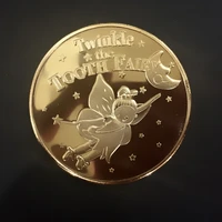 20 style tooth fairy gold plated collectible coins creative tooth change for kids medal coin collection gift for children