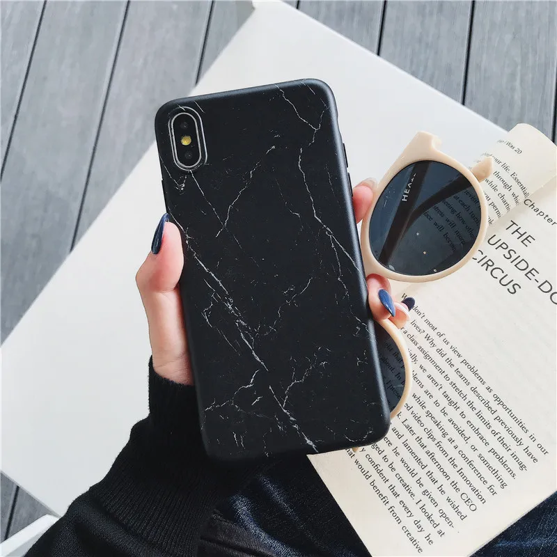 Lovebay черный чехол с мраморным рисунком для iPhone X XR Xs Max Роскошный телефона 6 6s 7 8 Plus