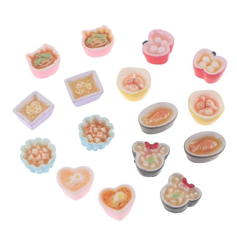

2PC Dollhouse Kitchen Simulation Resin Miniature Food Model Small Ornaments Doll Kitchen Decor Accessories Toys