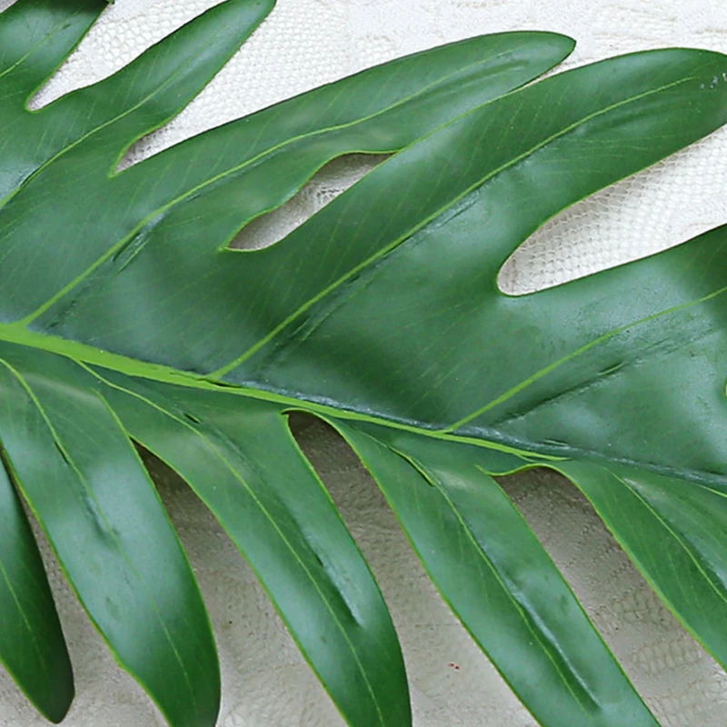 1 шт. пластиковые искусственные листья пальмы | Дом и сад