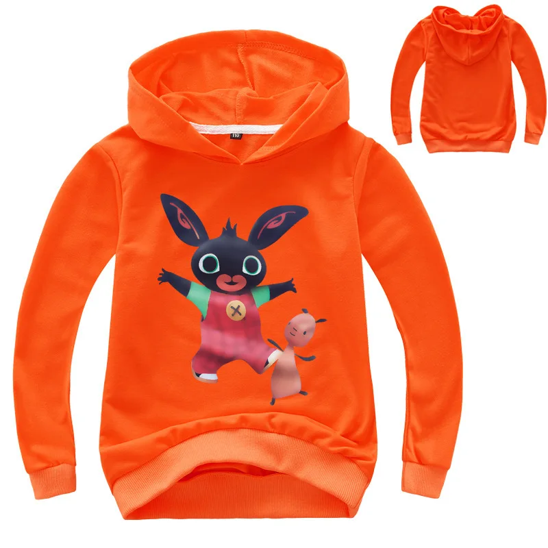

2021 Fashion Rabbit Bing Hoodie Kids Cute Animal Friends Clothes Baby Girls Sweatshirts Boys Long Sleeve Tops