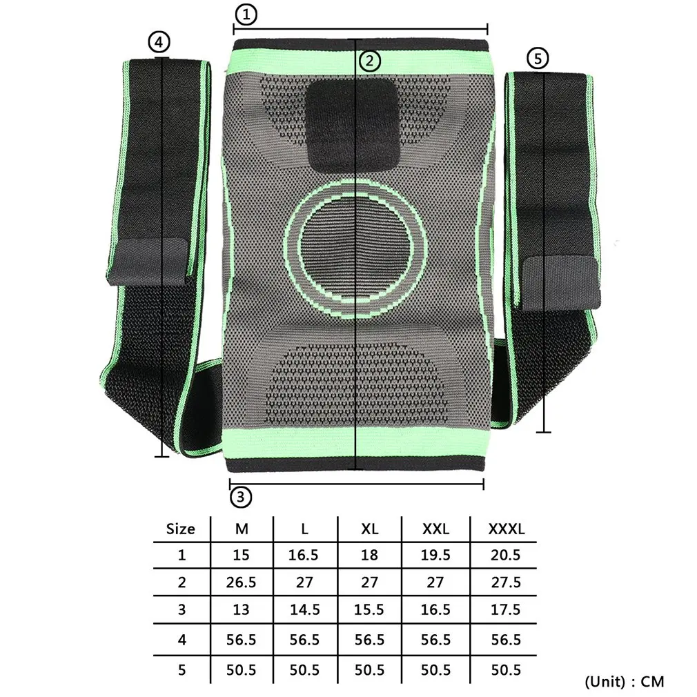 

1 Pcs Professional Protective Knee Pad Bandage Pressure Elastic Knee Support Knee Brace Protector For Fitness Sport Running