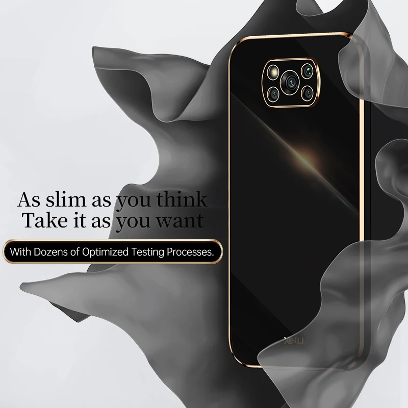 Plating Square Silicone Ring Holder Stand Soft Case On For Xiaomi  Poco X3 M3 Pro X 3 NFC X3 GT F3 5G Camera Protection Cover
