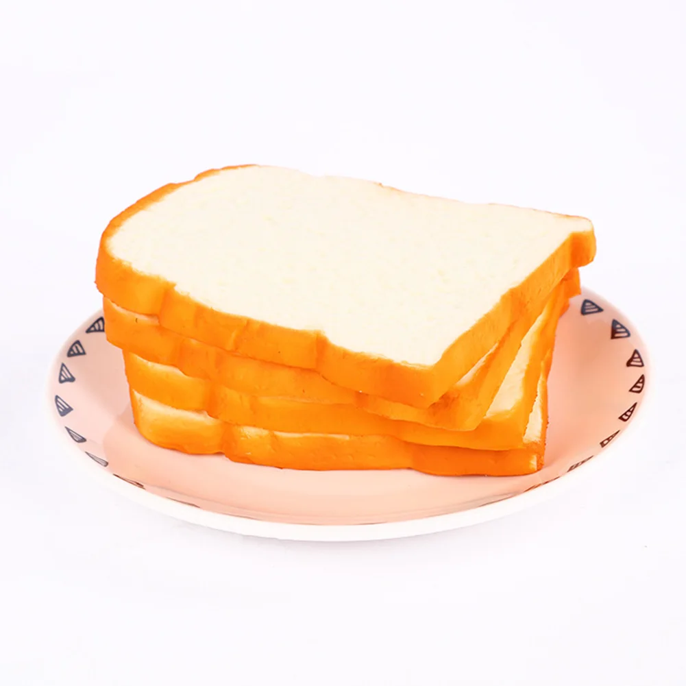 

Нарезанный тосты декоративный орнамент миниатюрный мягкий имитационный хлеб Подставки для фотографий мягкими Кухня игрушки медленный отс...