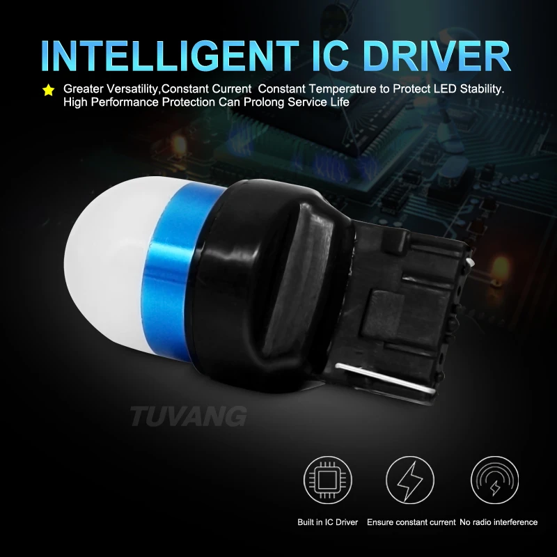 2 шт. задние фонари заднего хода T20 7440 W21W 3030 LED DRL|Сигнальная лампа| |