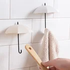 3 шт. крючок для вешалки самоклеющийся настенный крючок для ванной комнаты Стеллаж для хранения двери кухонная вешалка в форме зонта для дома декоративная