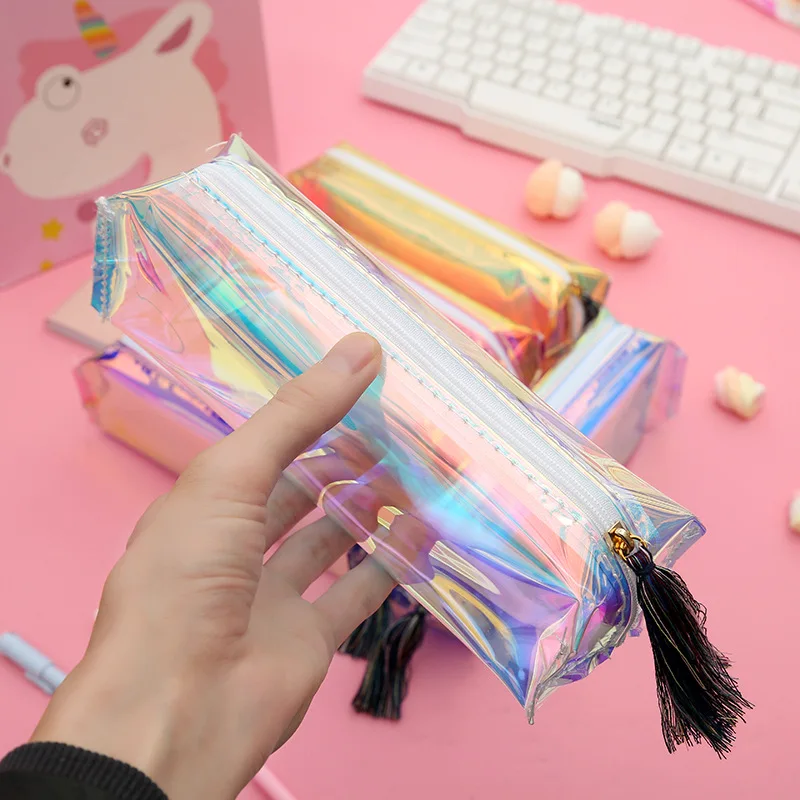 Блестящий Карандаш Чехол новинка 2020 Лидер продаж креативный лазерный прозрачный