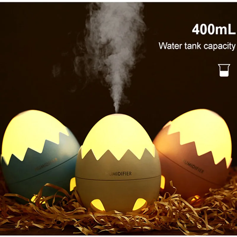 

Eggshell USB Electric Large-Capacity Ultrasonic Air Humidifier Nano Face Steamer Nebulizer Facial Sprayer LED Light Beauty Tool