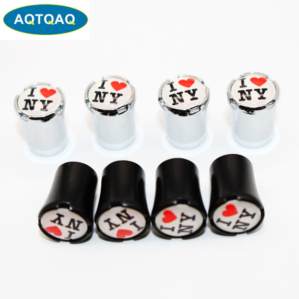 4 Pcs/Set Zinc Alloy I Love New York Style Tire Valve Stem Cap Wheel Air Caps for Auto Cars|Стержни и колпачки клапана| |