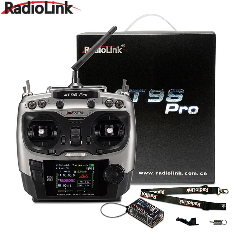 Радиоуправляемый контроллер Radiolink AT9S Pro TX 10/12 каналов передатчик с приемником R9DS RX