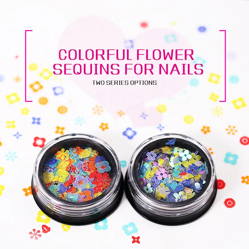 

Meet the flower bloom series Japanese style nail accessories, nail stickers, sequins, hollow thin sequins 100 pieces mixed 2