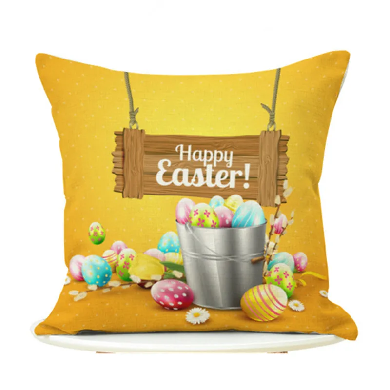18 &quotльняная ткань пасхальное яйцо пледы Наволочка декоративная наволочка для
