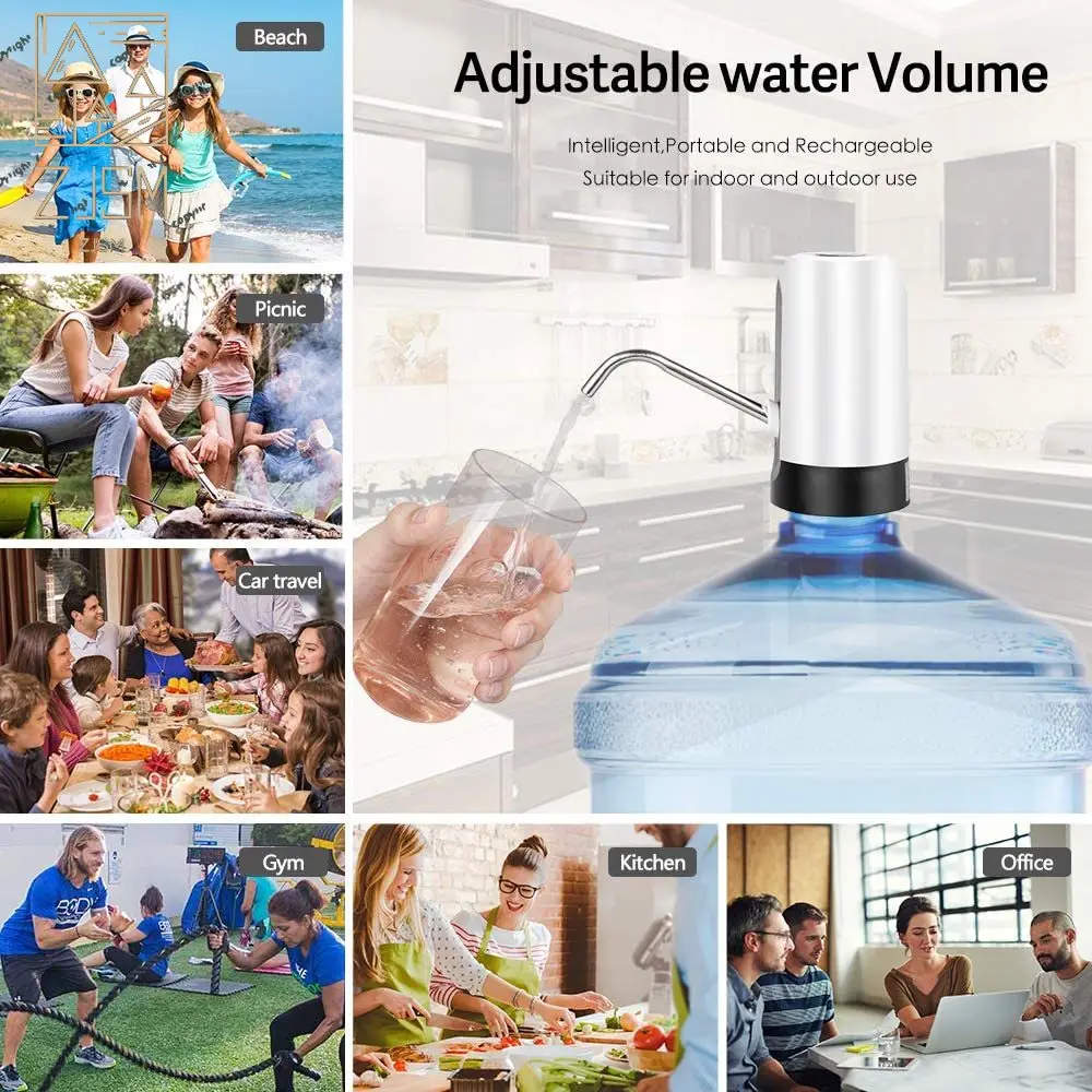 

New Intelligent Electric Water Bottle Pump Dispenser USB Charging Automatic Drinking Water Pump Portable Water Dispenser