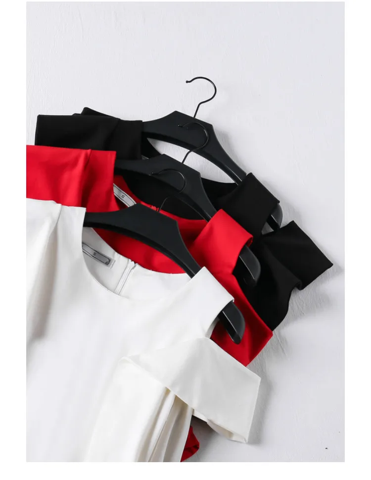 

Women Hepburn Style Vintage Ruffles Off Shoulder White High Waist Party Wedding Evening Dress