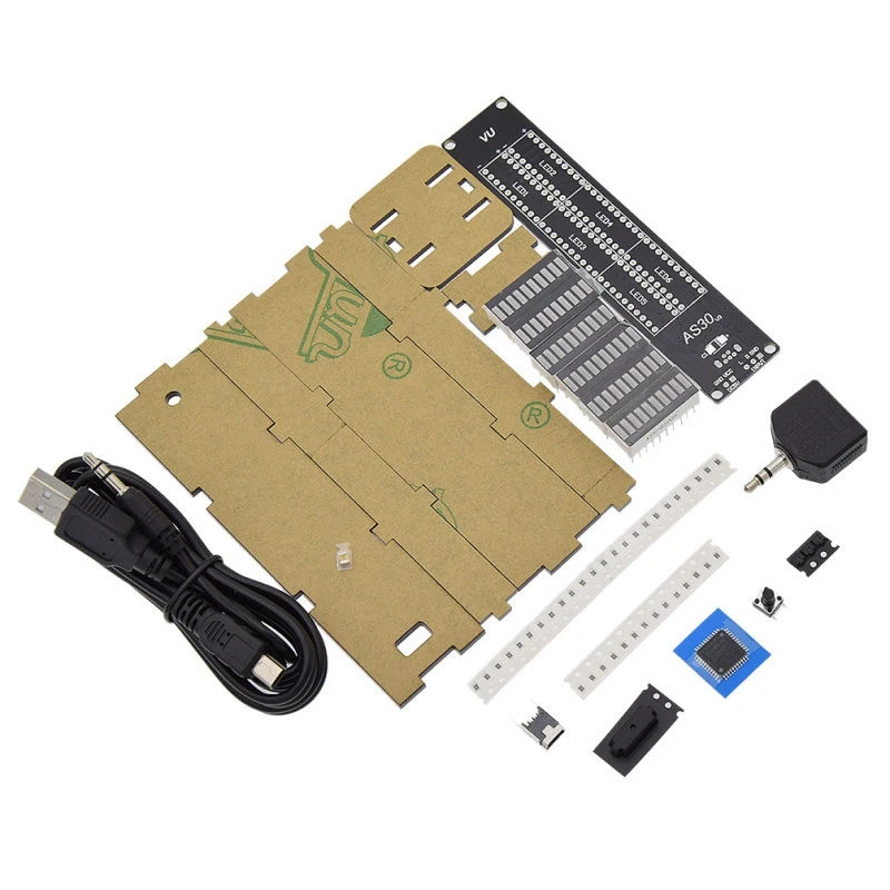 DIY AS30 30 сегментный стерео музыкальный анализатор спектра светодиодный дисплей